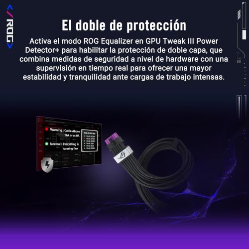 Cable PCIe de 12 V ASUS ROG Equalizer con equilibrio de carga y protección ATX 3.1 6