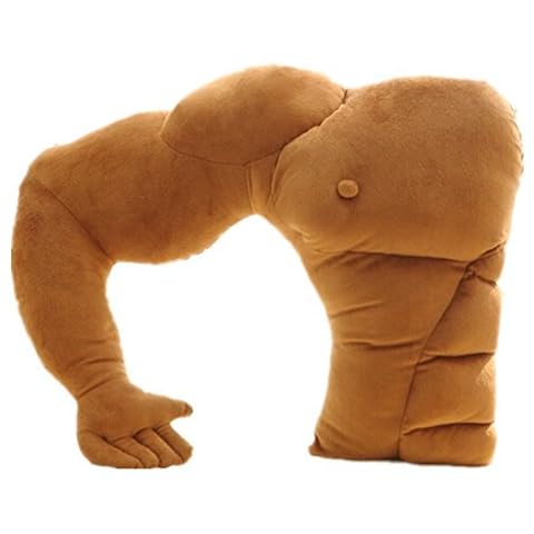 Kenmont Warm Boyfriend Pillow Muscle Arm Support Cushion Man Hug Body Pillows for Bed Rest, Sleeping, Chair, Sofa Cover
