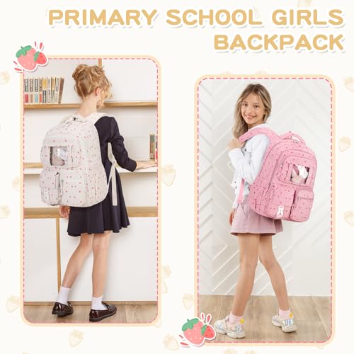 Image of PIG PIG GIRL Kids Backpack for Girls School Book Bag for Elementary Primary