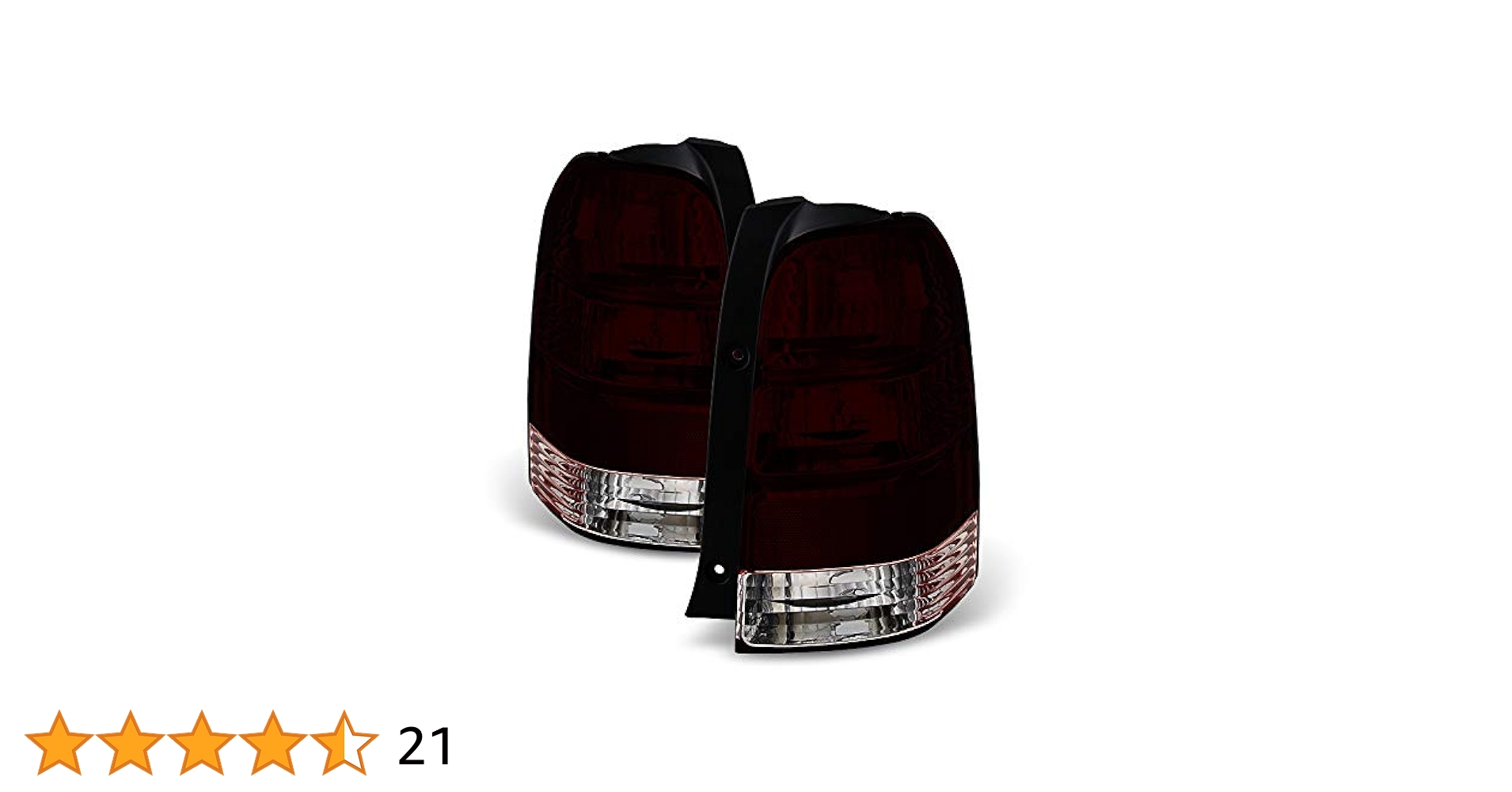 Ford Escape 2001-2007 レッドスモーク テールライト Ford Escape 2001-2007 レッドスモーク テールライト Amazon.com