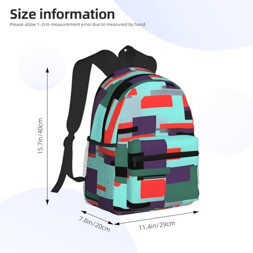 Sac à dos léger et confortable pour extérieur noir à rayures voyage - 4