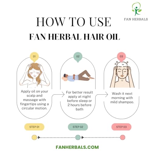 Image of Fine & Natural Hair Oil | Fan Herbals Ayurvedic Hair Oil - Advanced Herbal Repair Blend - Reduces Hair Fall & Premature Greying | Deeply Nourishes Scalp for Strong, Silky Hair | Boosts Hair Growth & Restores Natural Shine | 100ml