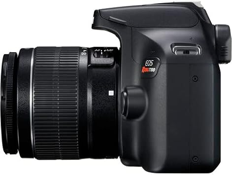 Canon EOS Rebel T100 DSLR Camera with 18-55mm Lens| 18MP APS-C Sensor, Built-in Wi-Fi & Full HD Video| for Beginners, Travel & Everyday Shooting (2628C029) + EF 50mm f/1.8 STM Lens + 64GB Card + More