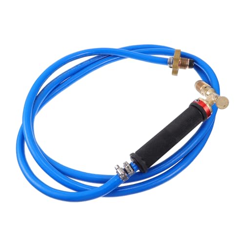 KICHOUSE Home Gas Torch High Temperature Gas Torch Thickened Tip Flame Gathering Net Brass Knob for Enhanced Safety