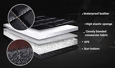 Miniatura 5 de Alfombrillas personalizadas de cuero artificial para automóvil, impermeables, antideslizantes, adecuadas para automóviles, SUV, camiones. Protege el