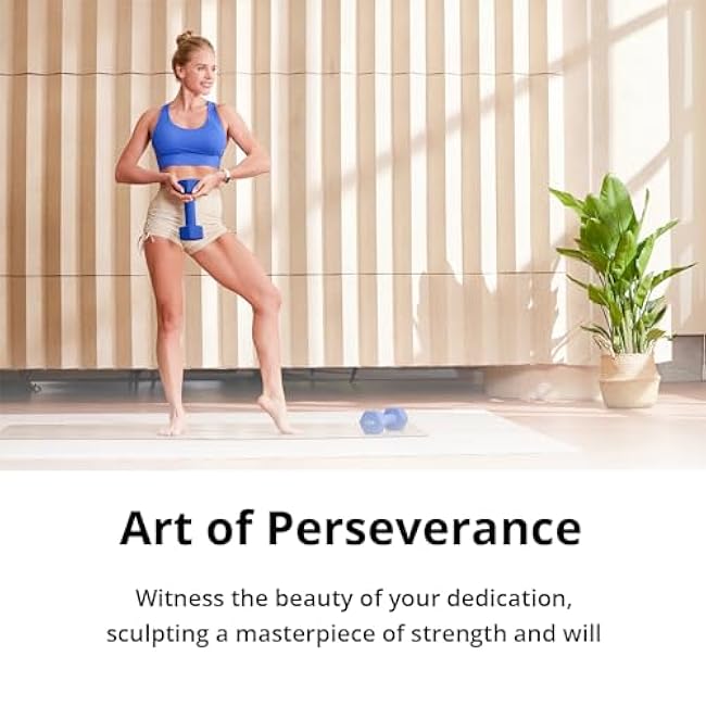 Portzon Weights Dumbbells 10 Colors Options Compatible with Set of 2 Neoprene Dumbbells Set,1-15 LB, Anti-Slip, Anti-roll, Hex Shape for Shoulder,Neck, and Hand Training for Seniors