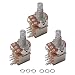 A500K Push Pull Potentionmeter Volume Tone Switch Pots Shaft 18mm for Guitar Bass Pack Of 3
