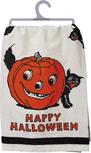 Primitives By Kathy Retro-Inspired Dish Towel, 28 X 28-Inch, Happy Halloween #TOP9