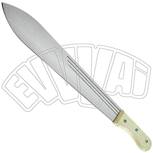 BURG 605 MM MACETE DRITTO CON MANICO IN LEGNO MACHETE RONCOLA POTATURA ORTO GIARDINO