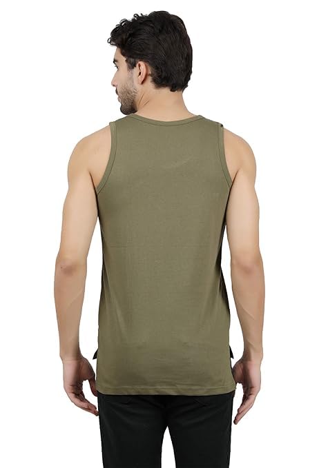 Image of THE ARCHER Men's Cotton Printed Regular Fit Vest (Pack of 3)