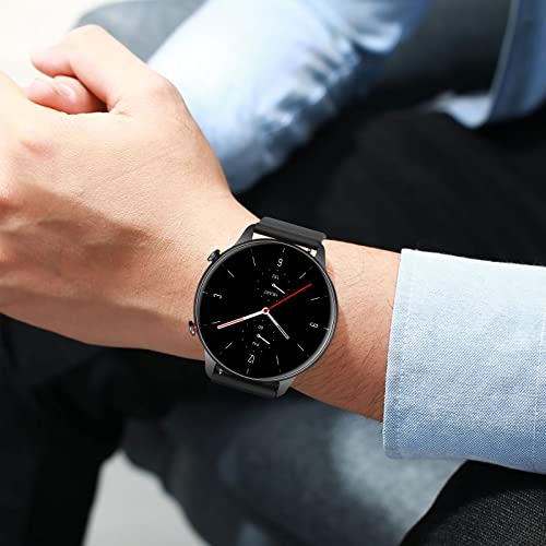 Amzpas Silicone Band For Amazfit Gtr 2E/ Gtr 2/ Gtr 3 Pro/ Gtr 3/ Gtr 4 Smartwatch, 22Mm Adjustable Soft Quick Release Smart Watch Band, 3 Pack Replacement Wristband Straps With Metal Buckle For Men Women #TOP7