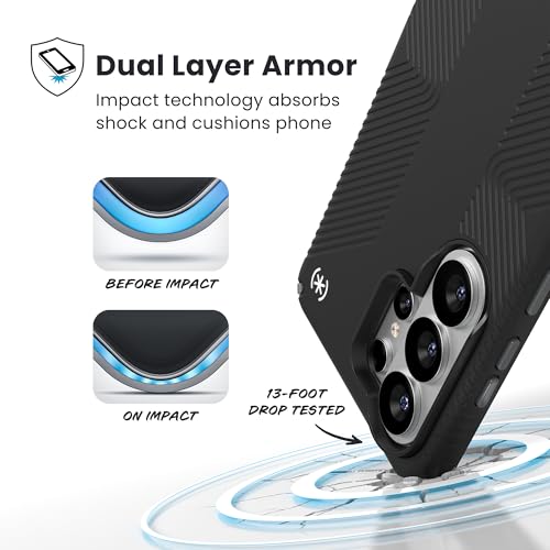 Image of Speck Samsung Galaxy S26 Ultra Presidio2 Grip + Magnet Case - Black /Slate Grey /White