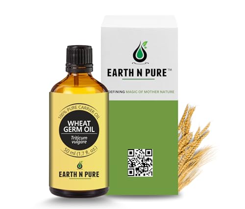 Image of Earth N Pure Wheat Germ Oil (Gehu Oil) Cold Pressed, Natural and Therapeutic Grade- 50 ml