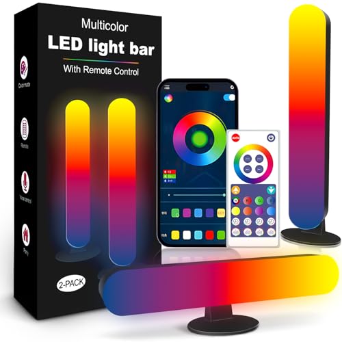 Recopilación de Iluminación de ambiente los 5 más buscados. 46 Luces LED RGB Inteligente,Sebami Smart Luces LED,luz de ambiente de escritorio inteligente bluetooth con Control App, iluminación ambiental para TV Modo Música para Habitación...