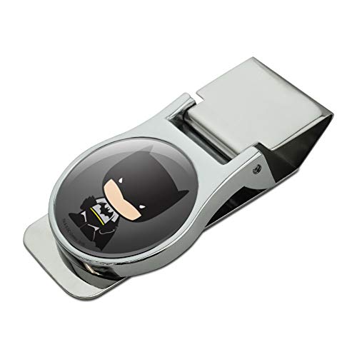 GRAPHICS & MORE Batman Cute Chibi Character Satin Chrome Plated Metal Money Clip