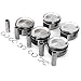 HZMehi Engine Parts STD 5pcs Pistons & Rings Set Compatible with Volvo C30 C70 S40 S60 S80 V50 V70 XC90 2.5L L5 Gas DOHC 2.5T 2.5 L T 2003-2013
