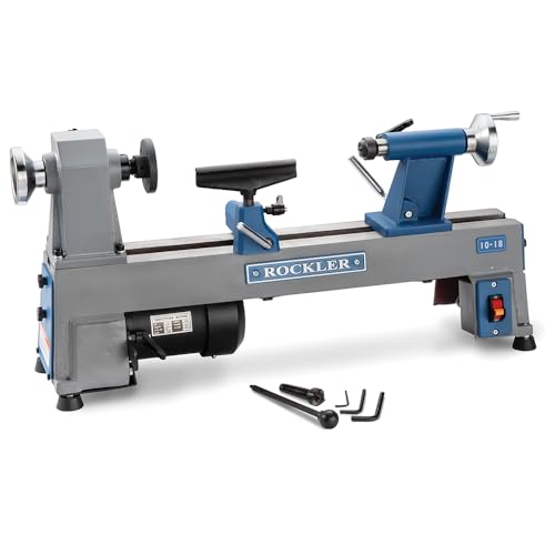 Rockler 10x18 Inch Cast-Iron Wood Lathe