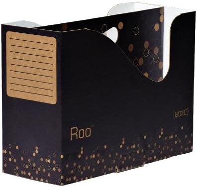 8 LilRoo (Black), Portable Hanging File Replacement, Modular File Storage Boxes, 8 Pack