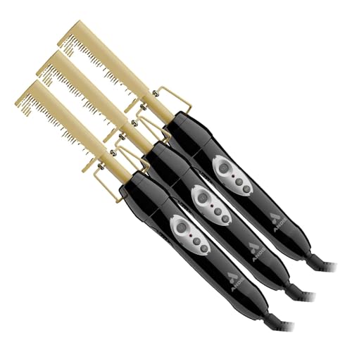 Andis 38335 Professional Heat Ceramic Press Comb for Hair,Straigh...