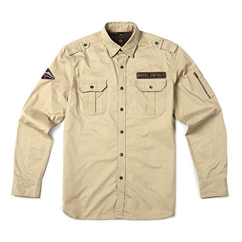 Military Badge Shirt, Khaki 