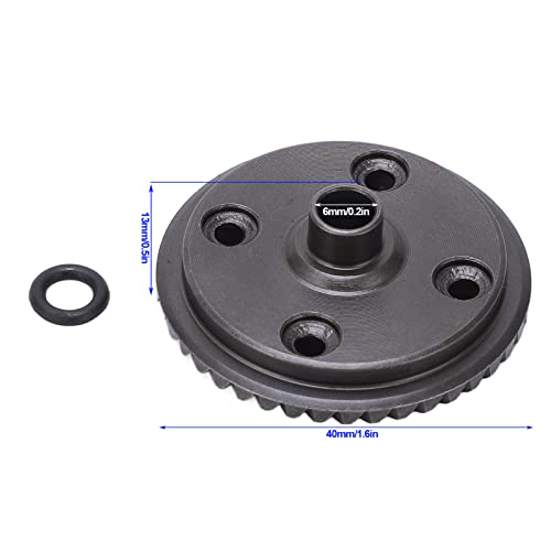 Engranaje diferencial 43T de acero duradero para transmisión de coche RC 1/7 6