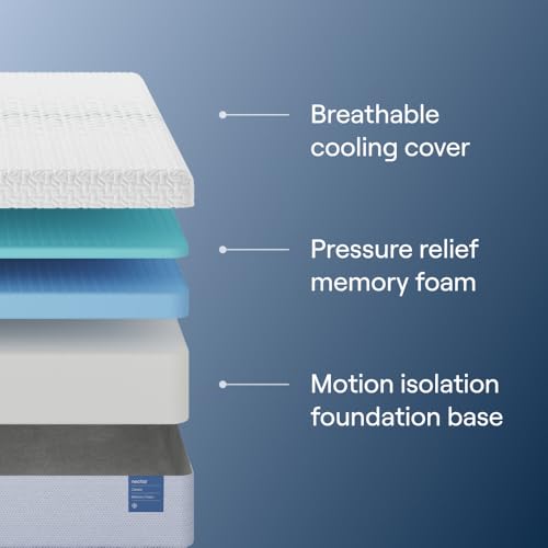 12” Twin Memory Foam Mattress for Kids - Medium Firm - Cooling Top Layer - Pressure Relief - Motion Isolation - 365-Night Trial & Lifetime Warranty