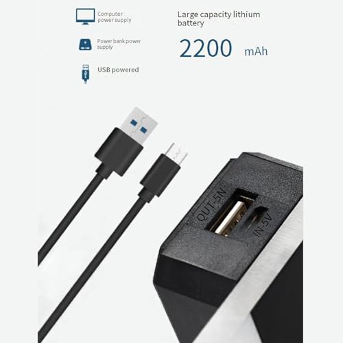 Luz de pared interior para dormitorio aplique LED con sensor movimiento pilas recargable 4