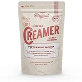 PRYMAL Peppermint Mocha Coffee Creamer - Keto, Sugar Free, Non Dairy, Low Carb - Non Refrigerated Powder with MCT oil (11.3oz Bag)