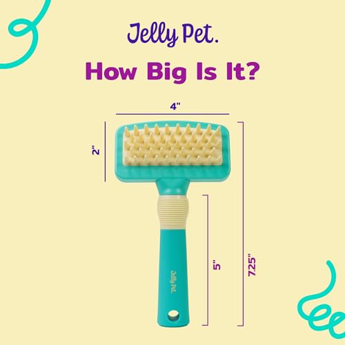 Jelly Pet Hunde-Badebürste, nass oder trocken zum Enthaaren