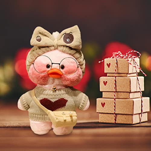 B/Q Boneca de pato, brinquedo de pelúcia de pato de desenho animado fofo de 30 cm, patos Lalafanfan,