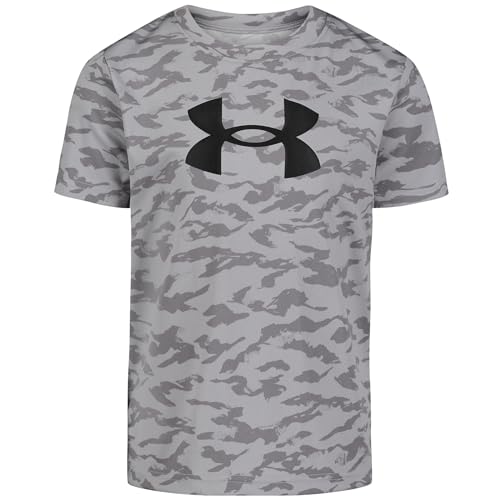 Image of Under Armour Boys Short Sleeve Core Graphic T-Shirt, Lightweight & Breathable, Relaxed Fit
