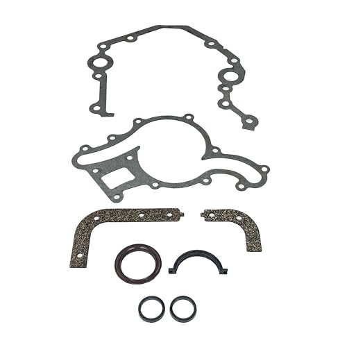 Image of DNJ TC4214 Timing Cover Gasket Set for 03-10 Ford E-350 Super Duty, E-450 Super Duty, F-250 Super Duty, F-350 Super Duty, F-450 Super Duty, F-550 Super Duty, E-350 Club Wagon 6.0L V8 OHV Turbocharged