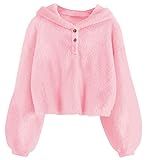 TUONROAD Girls Hoodie Size 10-12 Pink Fashion Patterns Pullover Shirt 11 Years Teens Oversized Cropp
