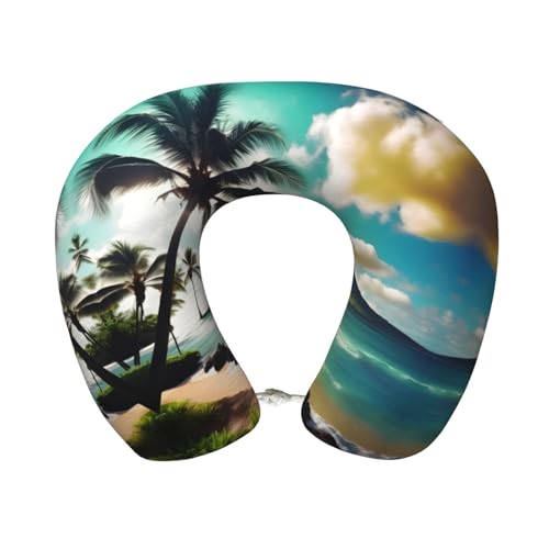 Almohada para viaje poliéster tamaño único negra