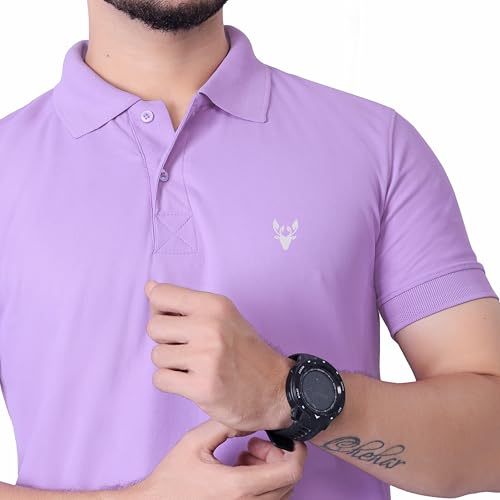 Image of Men's Premium Polo T-Shirt | Classic Collar | Smooth Finish | Half Sleeve Casual Wear (XS to 3XL)