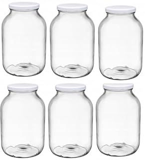 6 Einmachgläser 3 Liter mit Schraubdeckel