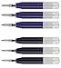 6 - Ion Gel Ink Refill [Bulk Packing] for Cross Roadster, Vice, Penatia Gelicious , and Matrix Pens, 3 Black & 3 Blue, Smooth Flow Ink