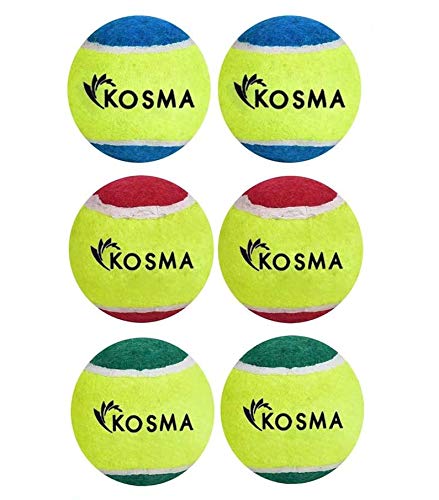 Kosma Pack of 6 Tennis Ball, green