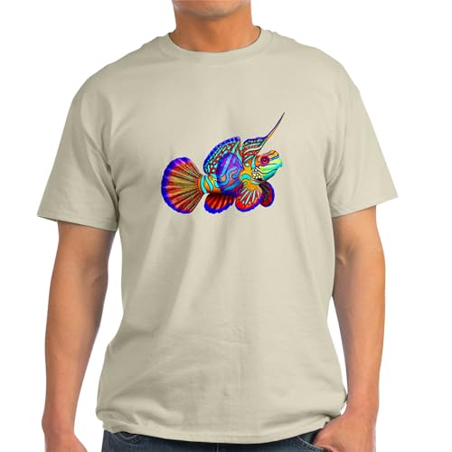 CafePress Mandarin Dragonet Fish Light T Shirt Men's Traditional Fit White Casual Tshirt