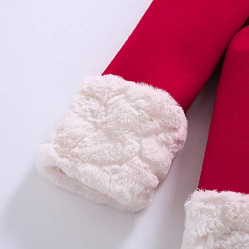 Pettigirl Girls Elegant Winter Christmas Fashion Faux Fur Collar Red Overcoat Outfit Kids Stylish Holiday Party Coat4