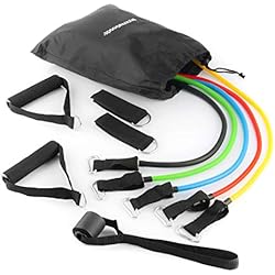 InnovaGoods Set de Bandas de Resistencia con Accesorios | Bandas Elasticas Musculacion, Bandas Elasticas Fitness, Gimnasio en Casa, Ejercicio en Casa 4 InnovaGoods Set de Bandas de Resistencia con Accesorios | Bandas Elasticas Musculacion, Bandas Elasticas Fitness, Gimnasio en Casa, Ejercicio en Casa