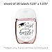 Graduation Hand Sanitizer Labels | 30 Personalized Stickers for Favors (Tassel)