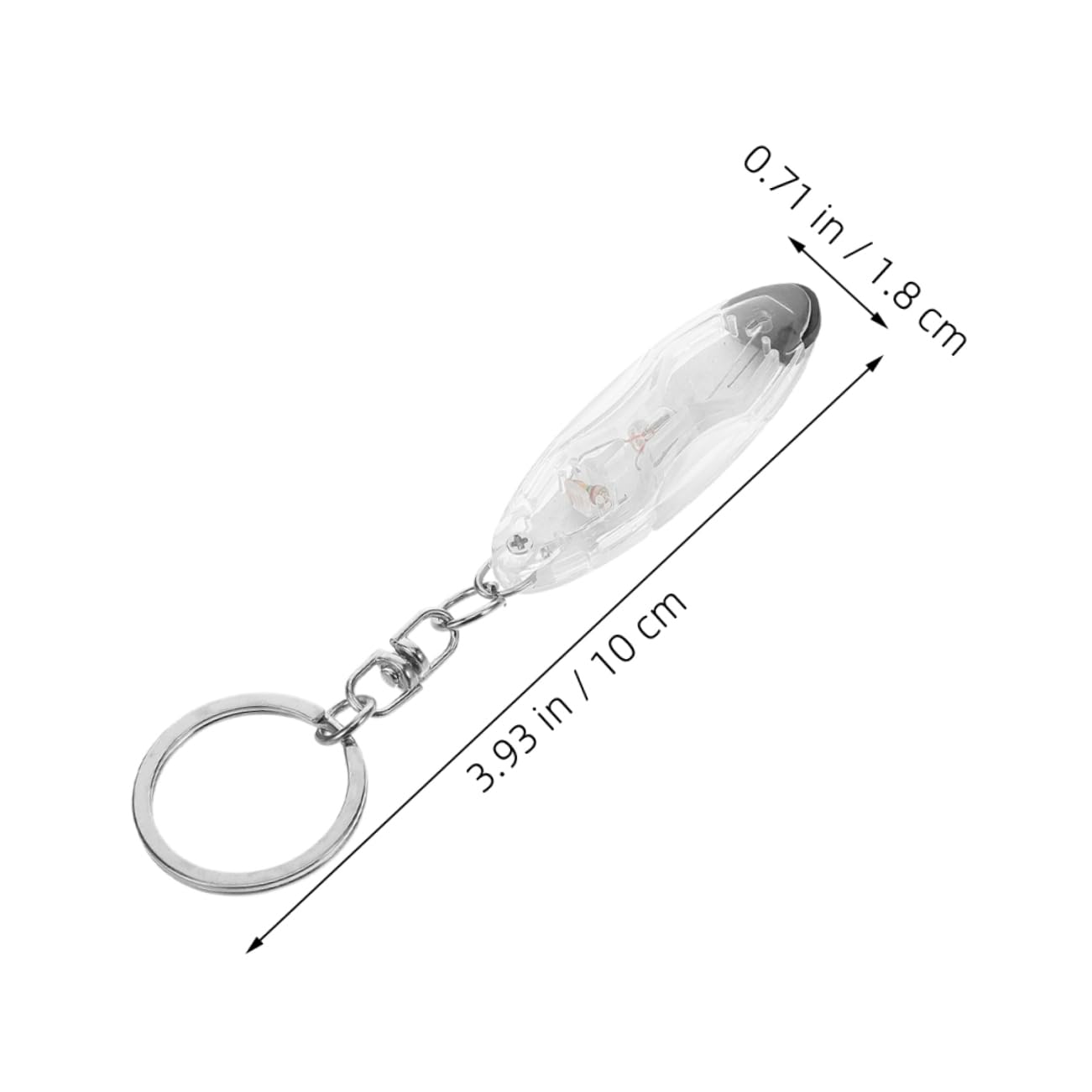 SOLUSTRE Static Electricity Remover Keychain 2pcs Anti Static Car Strip Human Body Winter Use Portable Resin Ring