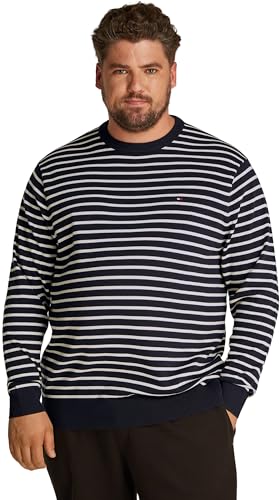 Tommy Hilfiger Pull Homme Essential Cotton Col Ras-du-Cou, Multicolore (Desert Sky/Ivory Petal), 3XL Tommy Hilfiger Pull Homme Essential Cotton Col Ras-du-Cou, Multicolore (Desert Sky/Ivory Petal), 3XL
