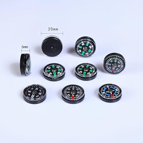 Brújula portátil pequeña ABS 20 mm para camping miniatura 2