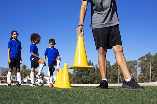 Image of Protoner Training Cones Set of 12, Multi-Colour, with Carry Bag, 6-15 Inch (15 inch(Pack of 12))