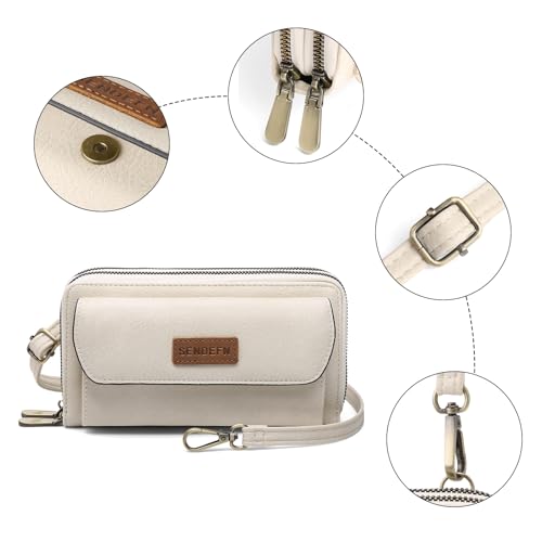 Image of SENDEFN Small Crossbody Phone Purses for Women Vegan Leather Crossbody Bags Shoulder Handbags | Small