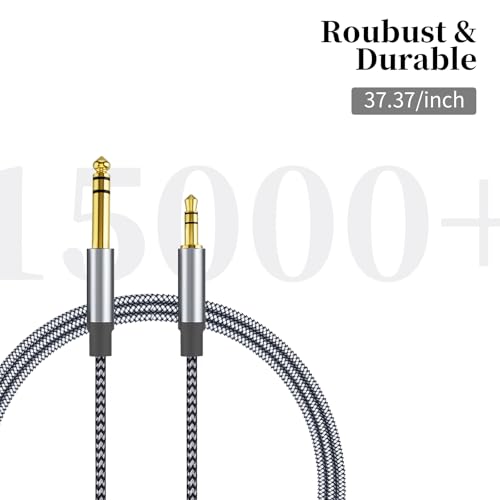 Cable Estéreo 3.5mm a 6.35mm 1.8m Bidireccional miniatura 4
