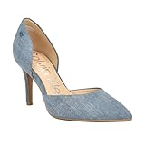 Calvin Klein's iconic dress heels are sleek and essential. The classic sillhoutte is takes on a modern look with a block heel. Calvin Klein footwear is simple and pure, casual yet fashion with clean lines. Pointed Toe Slip on Closure Imported 3.27" H...