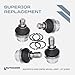 AUTOACER Complete Rear Suspension Kit 16 Pcs - Rear Upper Lower Control Arm Bushings,Trailing Arm Bushes & Ball Joints for Pathfinder R51 2005-2014 Fits 2.5 DCI / 3.0 DCI - V6 Diesel Only RWD/AWD